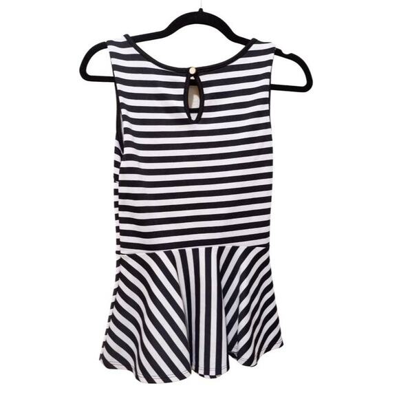 Annabelle fit and flare striped top - Picture 2 of 3